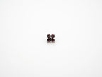 Dvara Amethyst Four Leaf Austrian Crystal 16G Titanium Labret