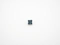 Dvara Aquamarine Four Leaf Austrian Crystal 16G Titanium Labret