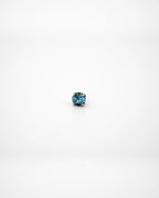 Bijou Denim Blue Austrian Crystal 16G Titanium Labret