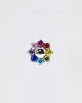 Belldandy Rainbow Flower 16G ASTM F136 Implant Grade Titanium Internally Threaded