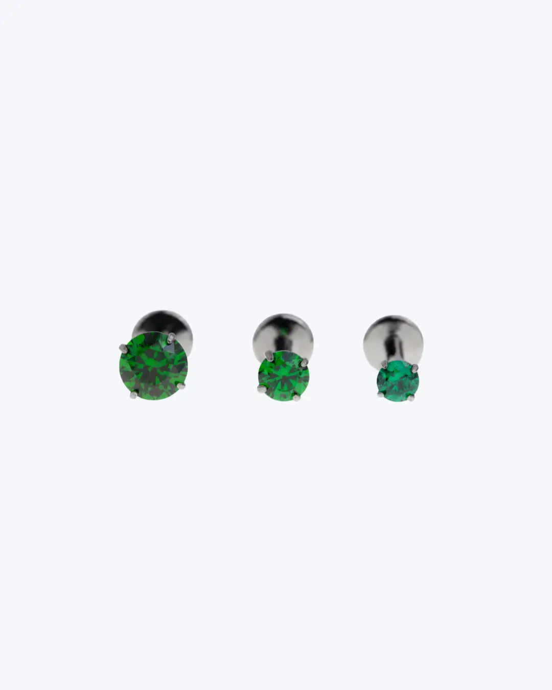 Bijou Green CZ 16G ASTM F136 Titanium Labret