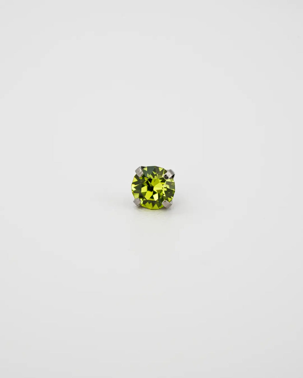 Bijou Citrus Green Austrian Crystal 16G Titanium Labret