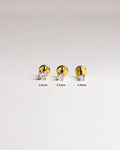 Bijou Gold CZ Labret 16G ASTM F136 Titanium
