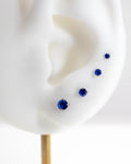 Bijou Burma Blue CZ 16G ASTM F136 Titanium Labret