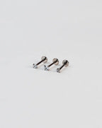 Bijou Basic CZ 16G ASTM F136 Implant Grade Titanium Internally Threaded