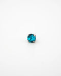 Bijou Blue Zircon Austrian Crystal 16G Titanium Labret