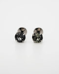 Cira Austrian Crystal 16G ASTM F136 Implant Grade Titanium Earring Internally Threaded