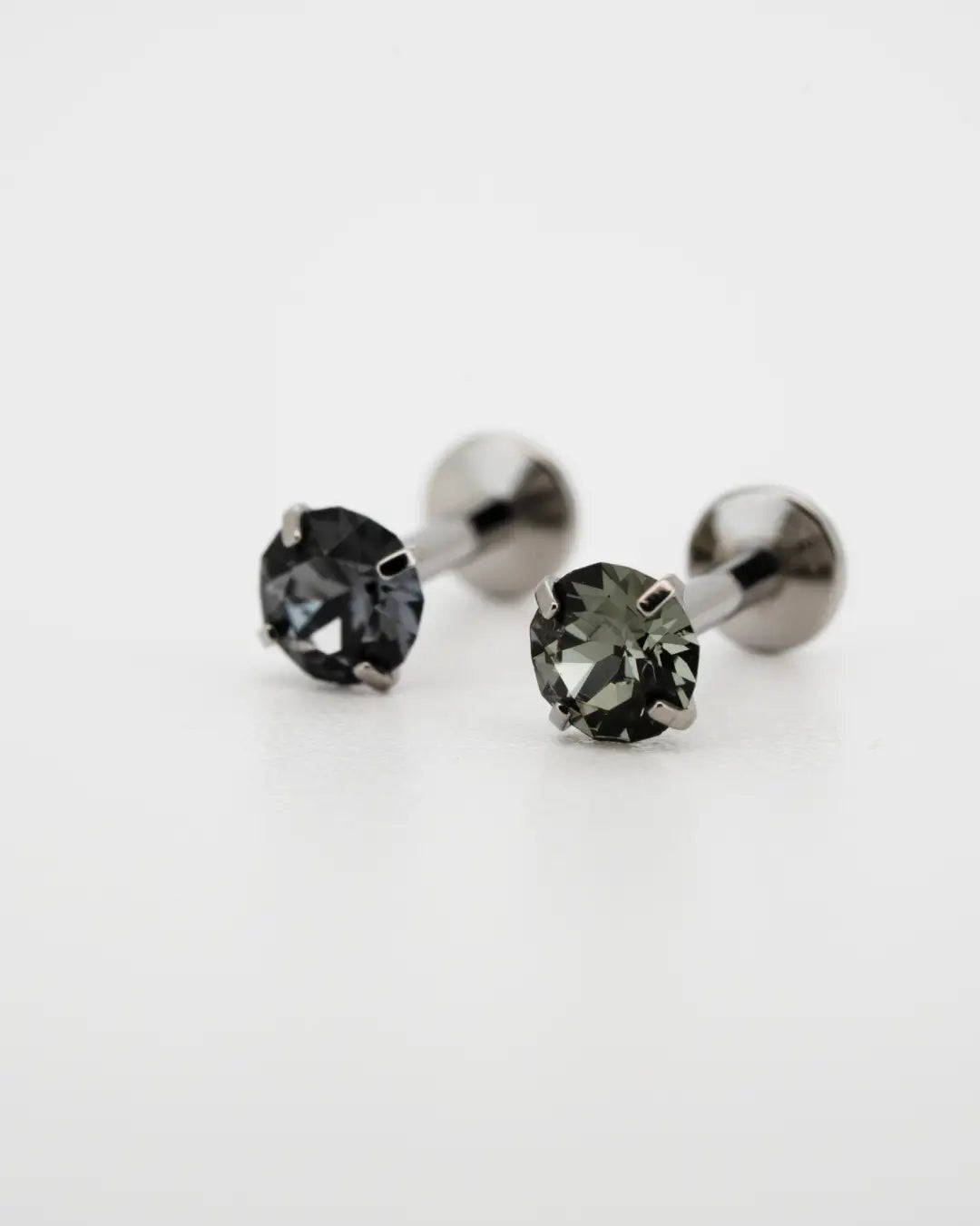 Cira Austrian Crystal 16G ASTM F136 Implant Grade Titanium Earring Internally Threaded