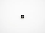 Dvara Crystal Silver Night Four Leaf Austrian Crystal 16G Titanium Labret