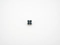 Dvara Denim Blue Four Leaf Austrian Crystal 16G Titanium Labret