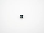 Dvara Denim Blue Four Leaf Austrian Crystal 16G Titanium Labret