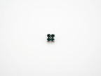 Dvara Emerald Four Leaf Austrian Crystal 16G Titanium Labret