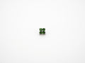 Dvara Fern Green Four Leaf Austrian Crystal 16G Titanium Labret