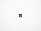 Dvara Fern Green Four Leaf Austrian Crystal 16G Titanium Labret