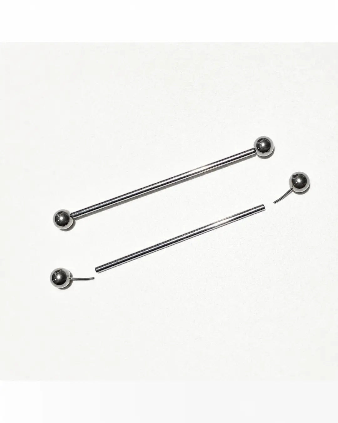 Industrial Threadless Barbell 16G ASTM F136 Titanium