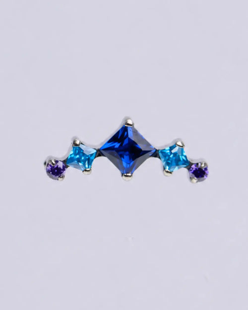Azure Yukari Flat Conch Helix Top 16G Titanium