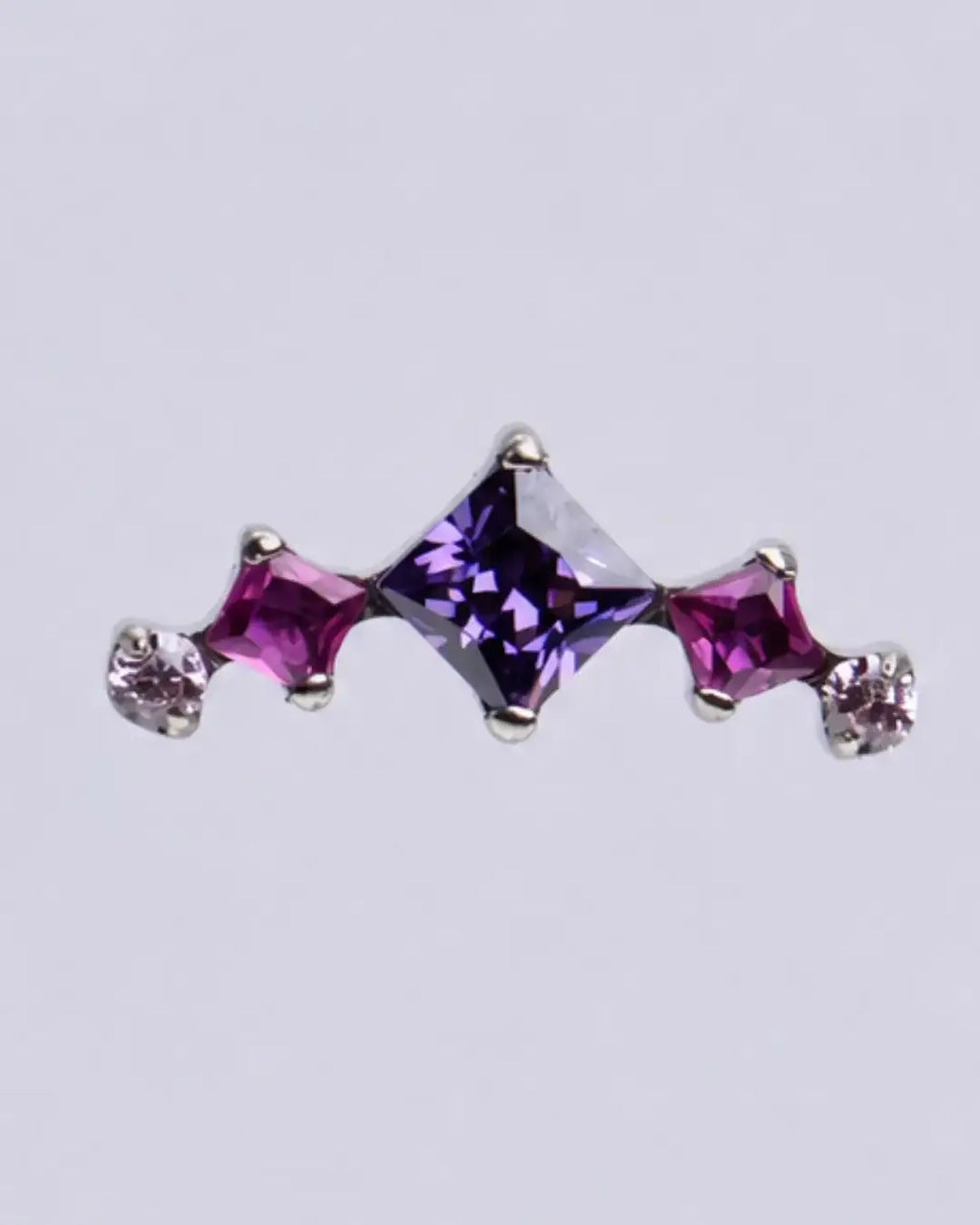 Crimson Yukari Flat Conch Helix Top 16G Titanium
