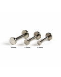 Flat Top 2mm 16G Internally Threaded Titanium Labret