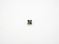 Dvara Forest Duo Four Leaf Austrian Crystal 16G Titanium Labret