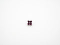 Dvara Fuchsia Four Leaf Austrian Crystal 16G Titanium Labret