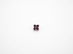 Dvara Fuchsia Four Leaf Austrian Crystal 16G Titanium Labret