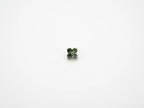 Dvara Jade Meadow Four Leaf Austrian Crystal 16G Titanium Labret