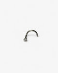 Clear CZ Bezel Nose Screw 18G/20G Titanium