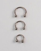 Kye Basic Horseshoe Barbell 16G Astm F136 Implant Grade Titanium  Internally Threaded