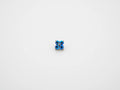 Dvara Light Sapphire Shimmer Four Leaf Austrian Crystal 16G Titanium Labret