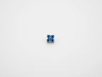 Dvara Light Sapphire Shimmer Four Leaf Austrian Crystal 16G Titanium Labret