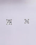 Megumi Clear 4mm Princess Cut Threadless Labret 16G