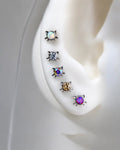 Fire Snow Opal Nekomimi Cat Face Top Titanium