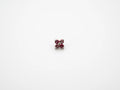 Dvara Rose Duo Four Leaf Austrian Crystal 16G Titanium Labret