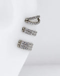 Soumya Double Layer Close CZ Daith Clicker 16G Titanium