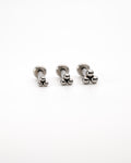 Triple Bead 1.0mm 16G ASTM F136 Titanium Threadless Labret