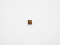 Dvara Topaz Four Leaf Austrian Crystal 16G Titanium Labret