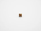 Dvara Topaz Four Leaf Austrian Crystal 16G Titanium Labret