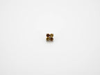 Dvara Topaz Duo Four Leaf Austrian Crystal 16G Titanium Labret