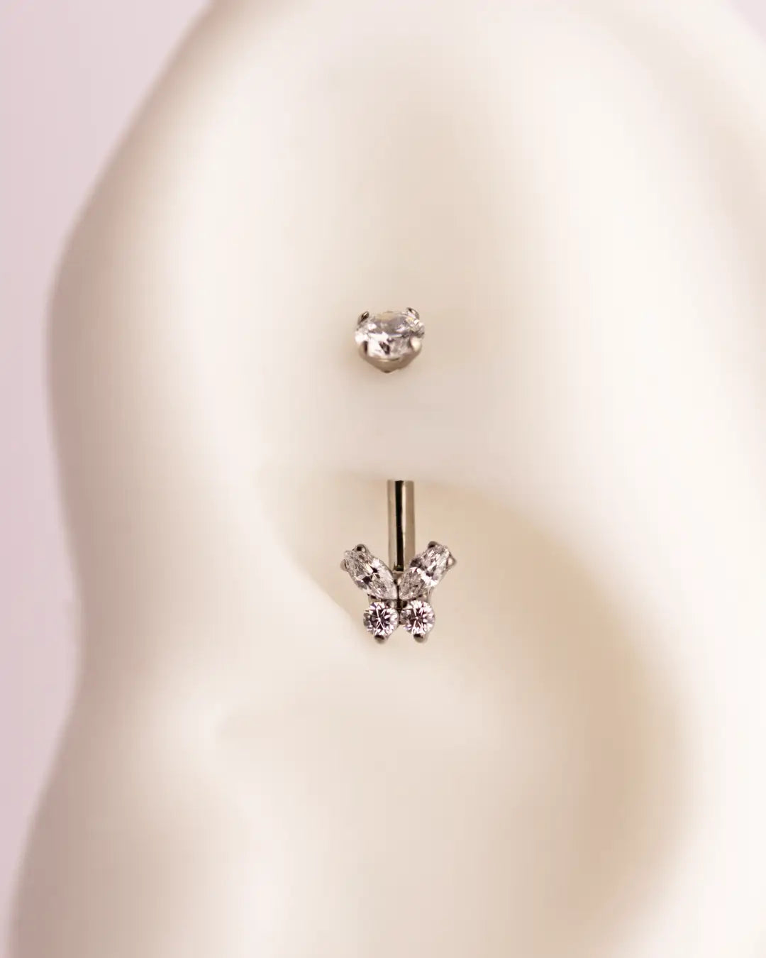 Vanna Bijou Butterfly Rook 16G Astm F136 Implant Grade Titanium Internally Threaded