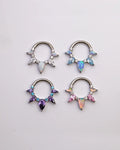 Yasmina Cornflower Blue 16G ASTM F136 Titanium Clicker