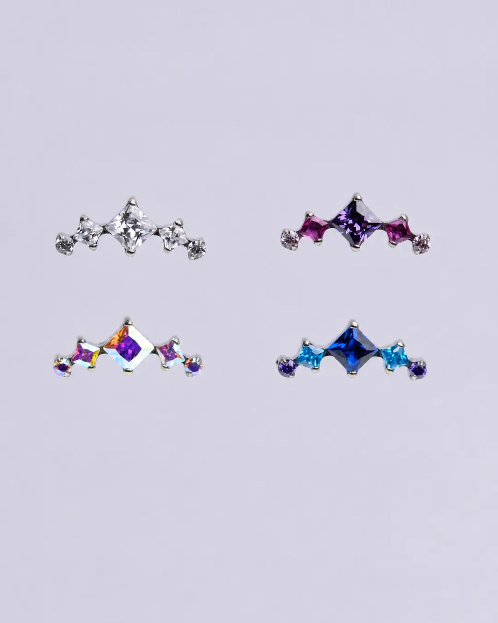 Clear Yukari Flat Conch Helix Top 16G Titanium