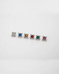 Zanira Light Siam Austrian Crystal 16G Titanium Labret