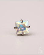 Faye 16G Astm F136 Implant Grade Titanium Earring Internally Threaded