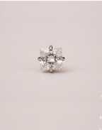 Faye 16G Astm F136 Implant Grade Titanium Earring Internally Threaded