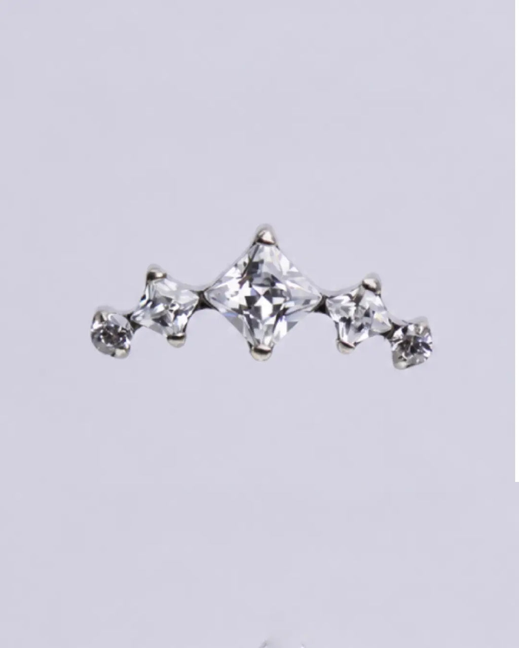 Clear Yukari Flat Conch Helix Top 16G Titanium